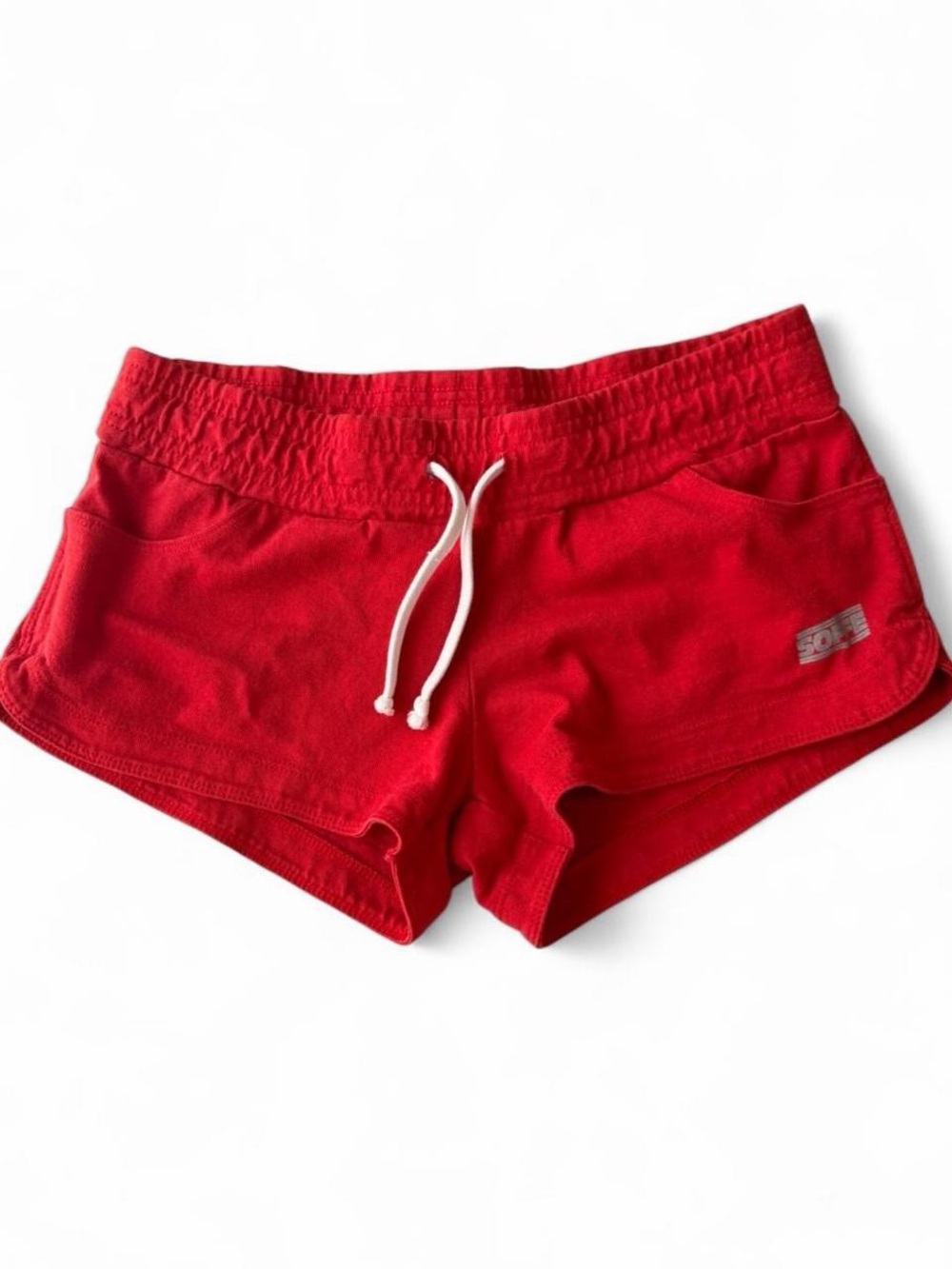 Y2K Soffe Red Dolphin Shorts w/ Pockets Junior’s Small